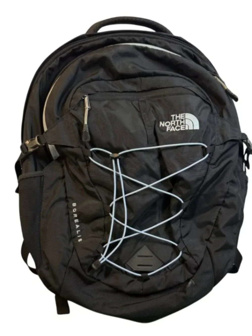 The North Face Borealis Flex Vent Black Blue Travel School Backpack Bag